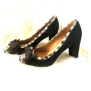 Isaac Mizrahi Black Houndstooth Pumps - Brand New!